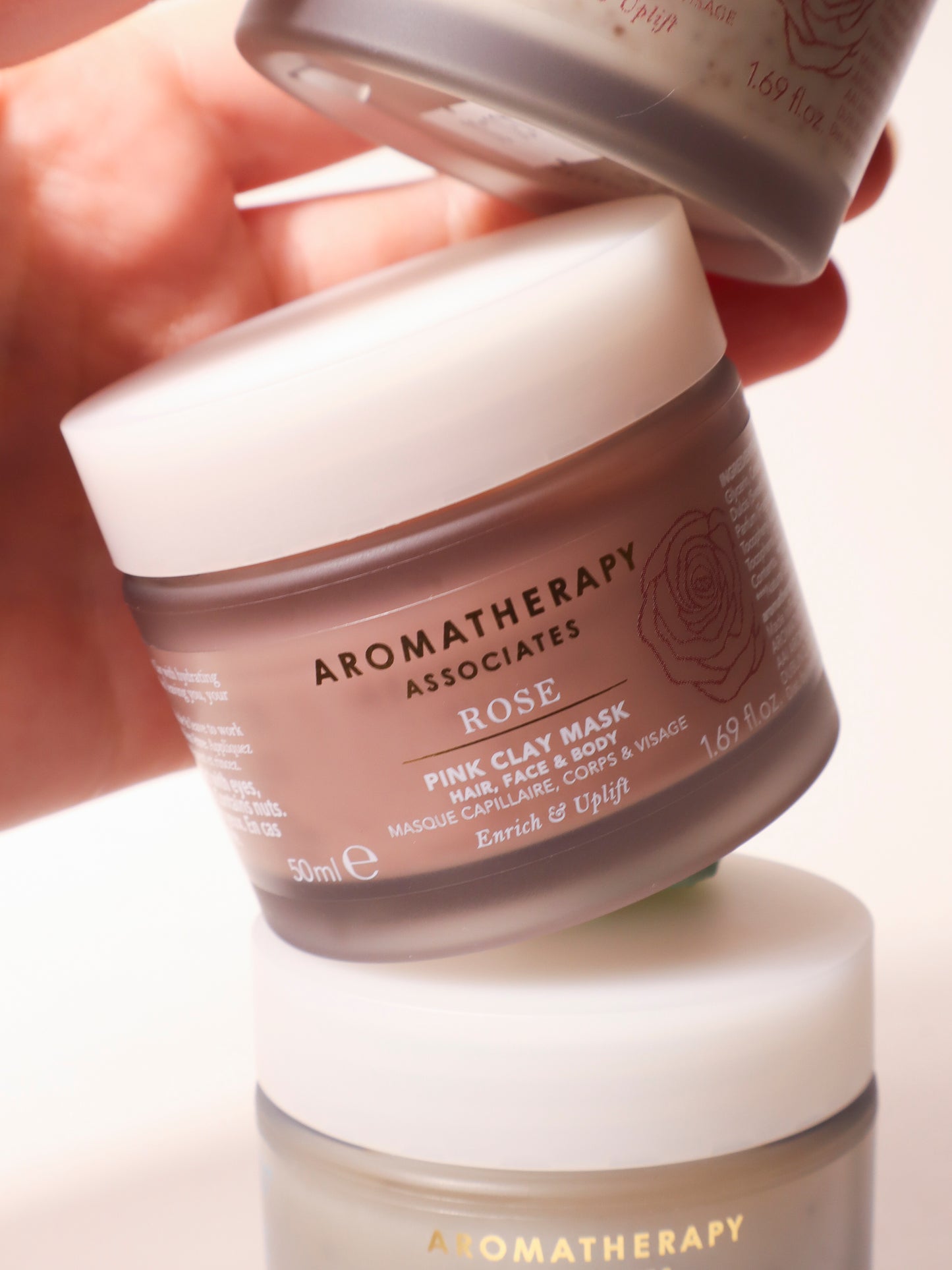 Rose Pink Clay Mask - Hair, Face & Body